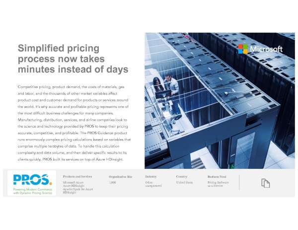 Simplified Pricing Process Now Takes Minutes Instead of Days
