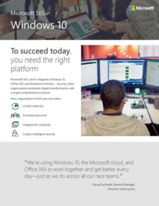 Microsoft 365 Windows 10 Flyer